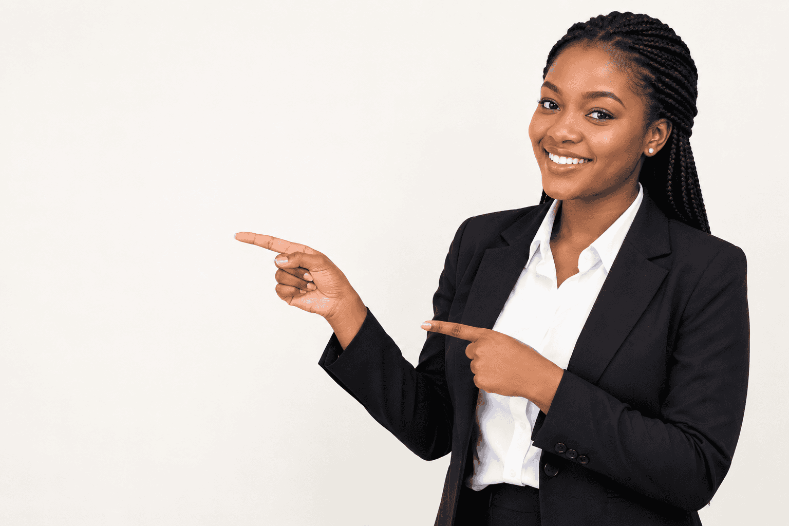 Professional pointing to the AI Certificate Giveaway offer at Prime Technologies