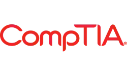 CompTIA certification logo representing IT industry standards.