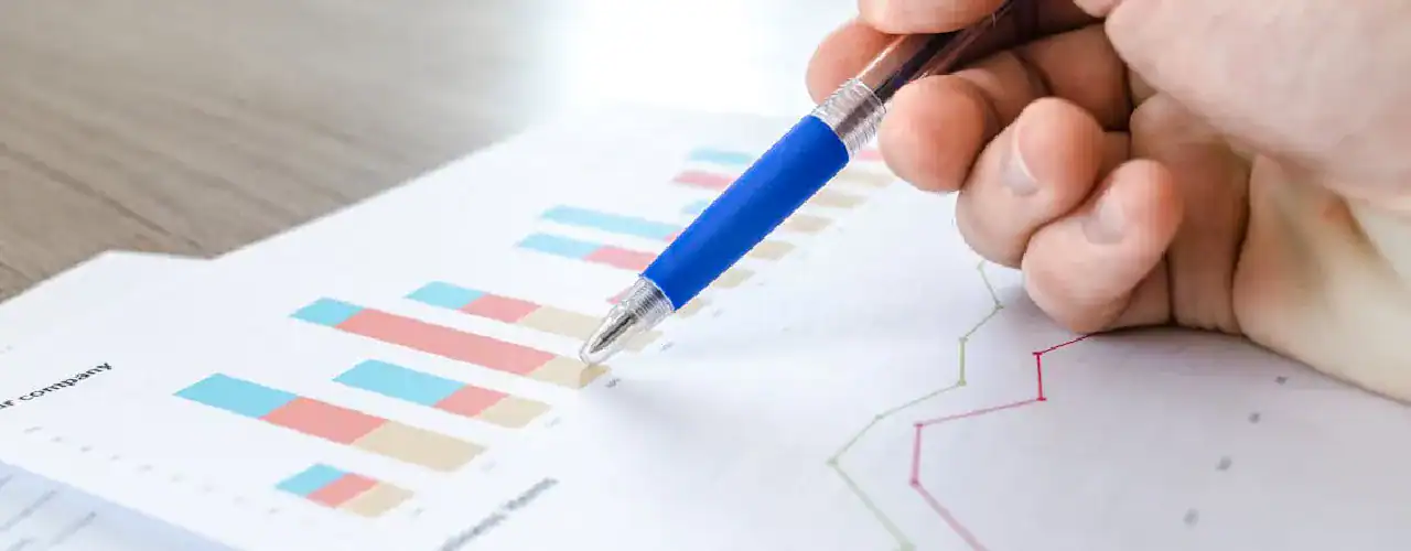 Abstract image representing data visualization with dynamic charts and the Microsoft Power BI logo subtly integrated, alongside the Prime Technologies logo, emphasizing foundational Power BI data analysis knowledge.