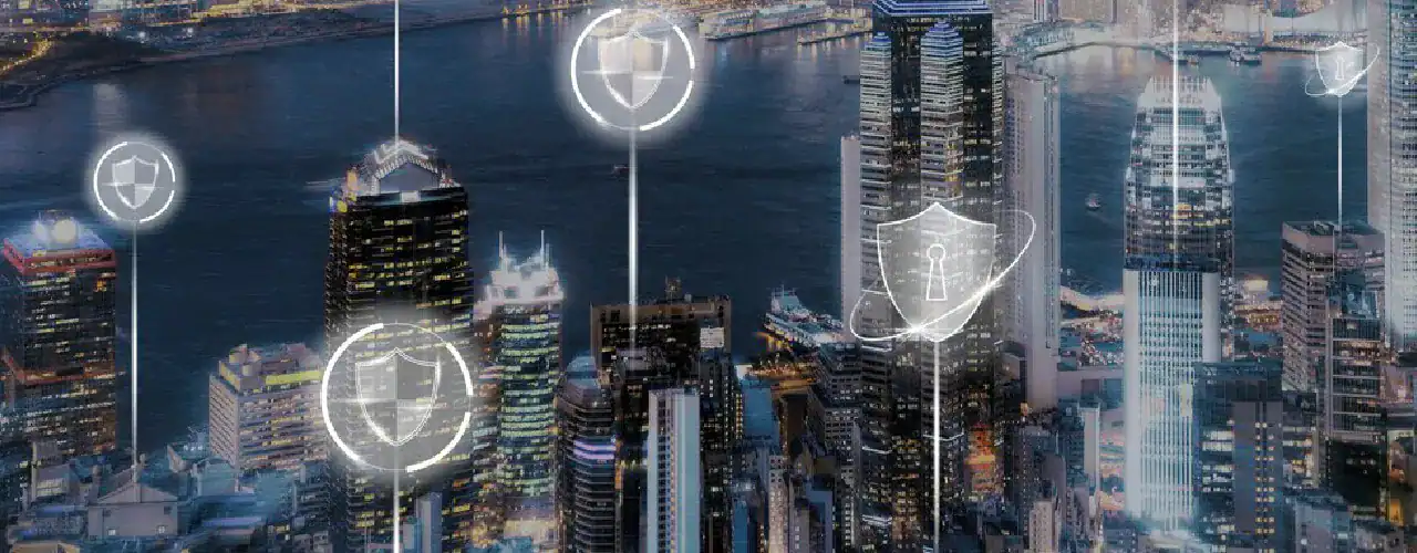 Graphic showing various device icons (laptop, phone, tablet) under the umbrella of Microsoft Endpoint Manager, leading to career advancement symbols, with the Microsoft and Prime Technologies logos.