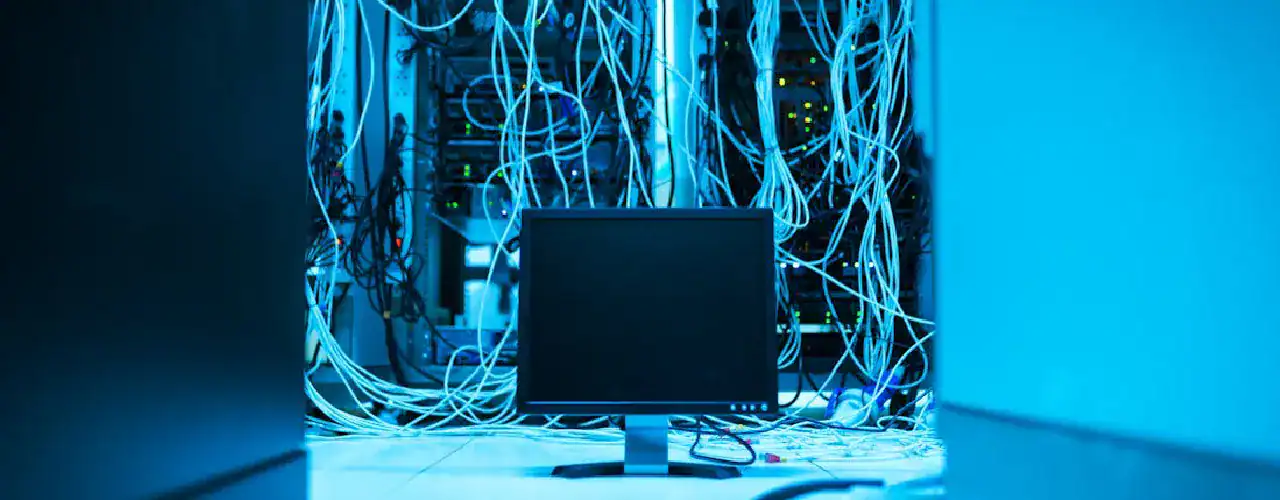 Abstract image representing penetration testing with hacking symbols and security measures, with the CompTIA logo subtly integrated, alongside the Prime Technologies logo, emphasizing core penetration testing skills.