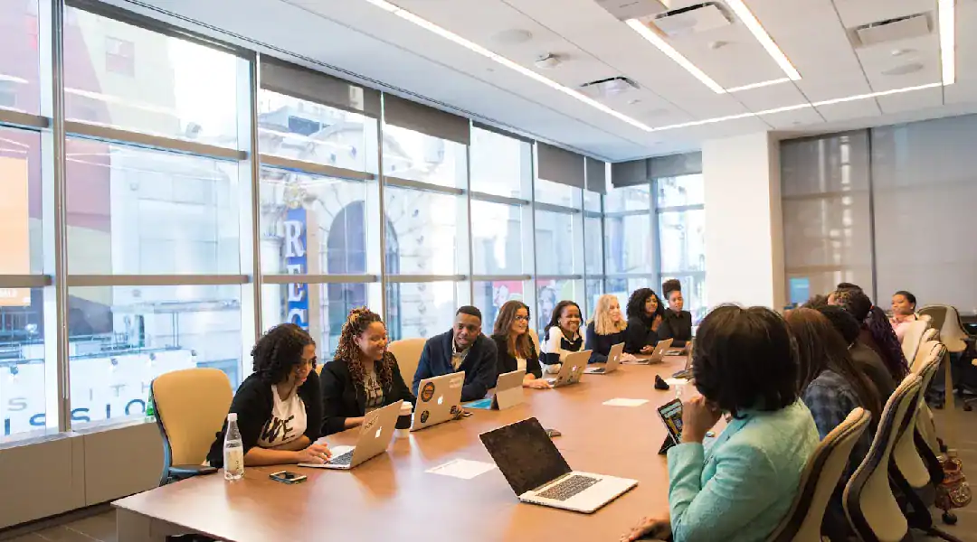 Group of professionals attending a data privacy certification training session.