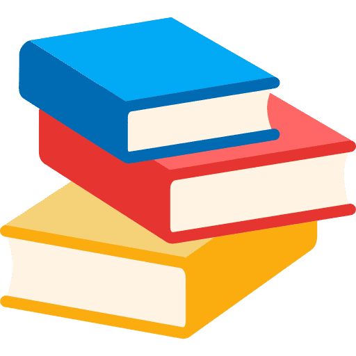 Stack of colorful books representing IT certification study materials.