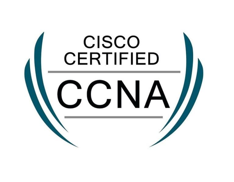 Cisco CCNA certification badge for network professionals.